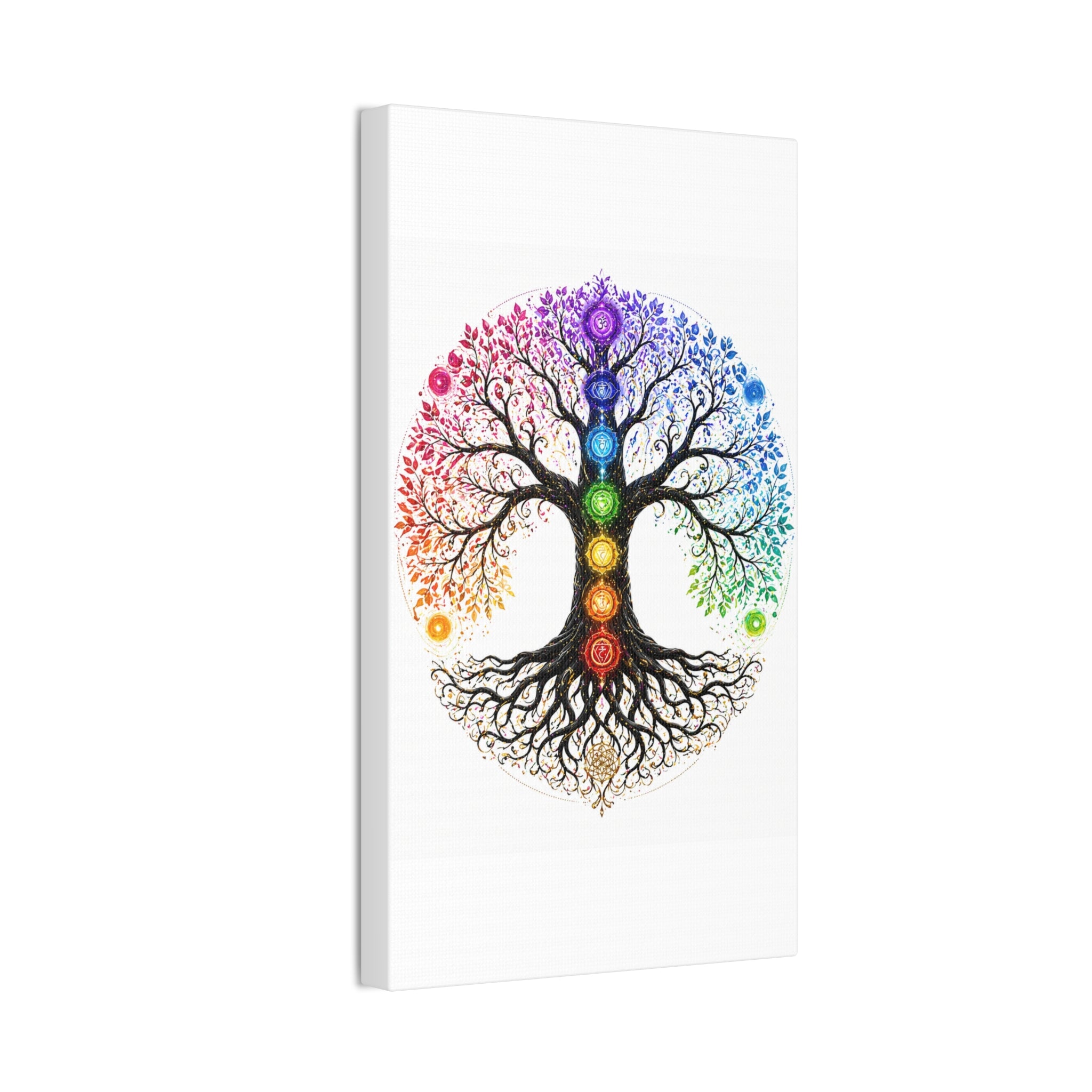 Chakra Tree of Life Canvas Art — Rainbow Chakra Wall Print