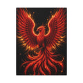 Fiery Phoenix Matte Stretched Canvas