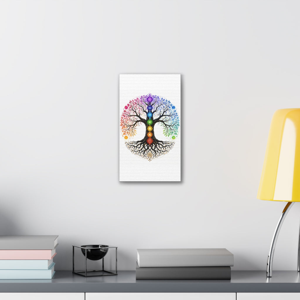 Chakra Tree of Life Canvas Art — Rainbow Chakra Wall Print